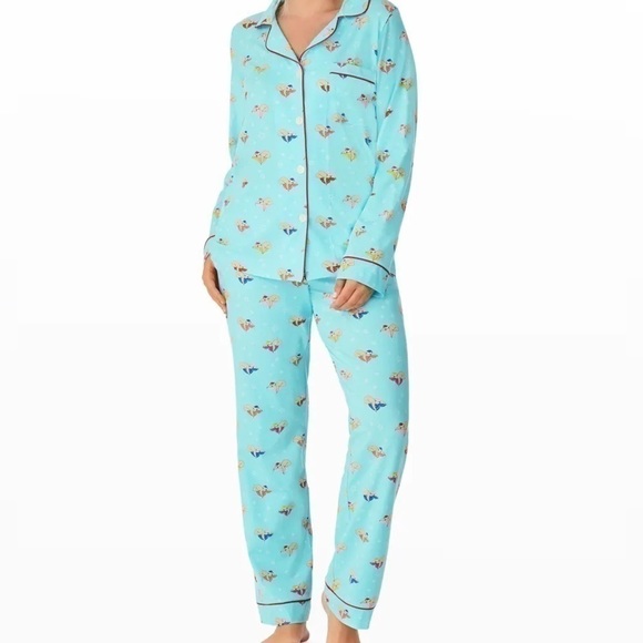NWT - Bedhead Sleepy Sloths Light Star Top & Pant Pajamas - Picture 1 of 2